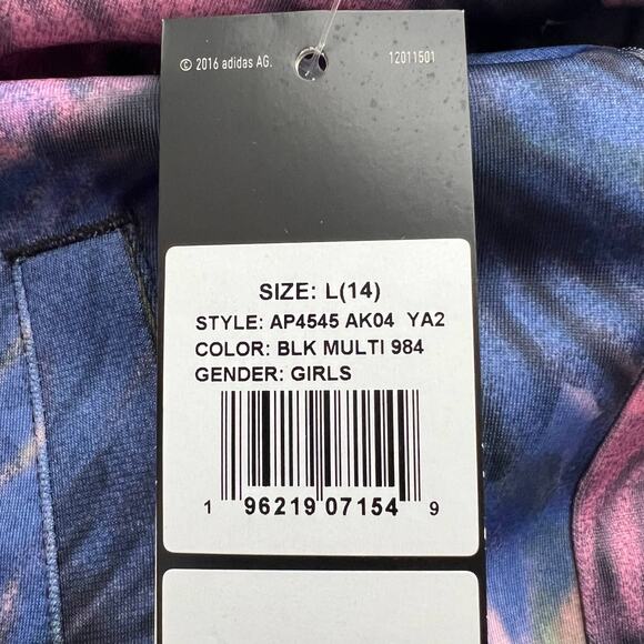 Adidas Multicolor Long Sleeve Tricot Jacket, Girls L(14) - Picture 7 of 9